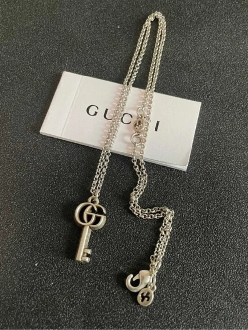 Gucci Ornate Silver Key Necklace - Picture 2 of 4